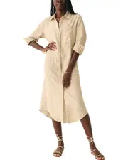 Faherty Laguna Linen Maxi Dress