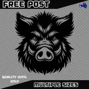 Wild Boar Sticker Decal Vinyl Car Head Pig Hog Hunting Hunter Ute 4x4 Camping