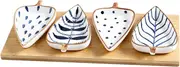 Cuencos Salsa SOJA Creative Leaf Shape Candy Fruit Plate Compartmentalized Household Snack Plate Delicate Sauce Bowl