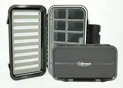 Kingfisher Fly Fishing Large Waterproof 12 Compartment Fly Box