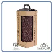 HEMPTIQUE METALLIC HEMP CORD SPOOLS 1 mm Cord 62.5 m spool CHOCOLATE GLOW