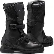 Rebelhorn Patrol motorcycle boots, cowhide leather, Sympatex membrane, hard heel and ankle protection, rigid shin guard, reinforced sole, antibacterial insert, CE certified