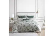 Private collection Asher Green Duvet Doona Quilt Cover Set - Queen Size