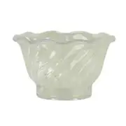 Thunder Group PLDS005C 5 oz Clear Plastic Swirl Tulip Dessert Dish - 1 Doz