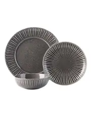 [Hottie] Laurie Dinner Set 12 Piece in Grey