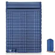Double Self Inflating Pad Camping Bed for Adults with Built-in A5Y9