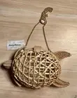 TikTok Viral Tommy Bahama Wicker Sea Turtle Crossbody Bag Purse Beach Handbag