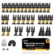 36 PCS Oscillating Tool Blades Kit, Multi-Purpose Titanium Oscillating Tool B...