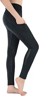 [BEROY] Horseback Riding-Pants Girls Equestrian-Breeches - Kids Schooling Horse Tights Full Seat Silicone Pockets