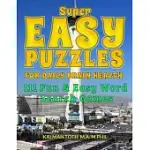 SUPER EASY PUZZLES FOR DAILY BRAIN HEALTH: 111 FUN & EASY WORD SEARCH GAMES