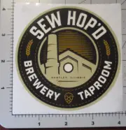 SEW HOP'D BREWERY Illinois hey hey hazy STICKER decal craft beer brewing