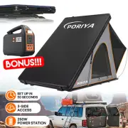 PORIYA Rooftop Tent Hardshell 3 Person All-Weather Quick Assembly Portable
