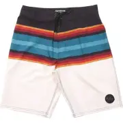 Sz 38 Black/Blue/Red/White Fasthouse After Hours Mesa Boardshorts