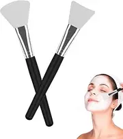 2Pcs Mask Brush,Face Ma-sk Brush,Face Ma-sk Applicator,Silicone Face Masks Brushes,Soft Silicone Brush for Face Masks For Facials,Mud,Clay Mask,DIY,Modeling Mask, Body Lotion