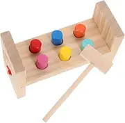 FELTECHELECTR Educational Toys Knocking Game Wooden Plaything Early Learning Toy Set