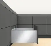 Blum 770F45S0S LEGRABOX 18" L x 9-1/2" H Full Extension Concealed - Grey
