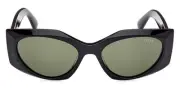 Emilio Pucci EP0216 Women Sunglasses Shiny Black 55mm New & Authentic