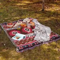 在飛比找蝦皮商城精選優惠-LIFE-波西米亞地毯 露營毯 露營地墊 野餐地墊 沙發毯 