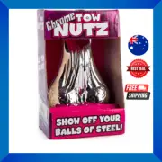 Chrome Tow Nutz Novelty Nuts Balls of Steel Sack Scrotum Car Truck Novelty Gift