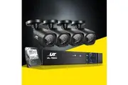 UL-tech CCTV Security System 4CH DVR 4 Cameras 2TB Hard Drive