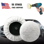 12x Wool Polishing Buffing Pad Polishing Buffing Wheel For 5-10 inch Car Polishe
