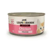 Leaps & Bounds Chicken Mousse Kitten Can 85gx12