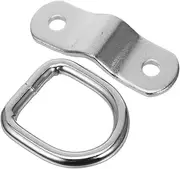 ASAKKURA 2 Sets Pull-tab Buckle Small d Ring D Ring Anchor Dring Trailer Anchor Points Utility Trailer Accessories Truck Bed Hooks Van Cargo Hooks Trailer Hook D Rings with Anchor Points