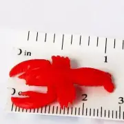 Toy Lobster Set/3 11935 Game Pcs Micro-mini Doll House Shoppe Miniature