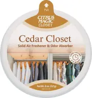 for Closets Odor Absorbing Solid Air Freshener, Cedar Closet, 8-Ounce, Pack of 1
