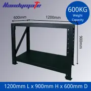 1.2x0.9x0.6M Metal Steel Workbench Shelving Shelves Garage Warehouse Stand