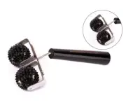 Massage Tools Spiked Ball Roller and Metal Pin Roller for Hands Feet, Neck, Body