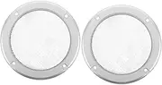 COMNESTBI 2pcs Speaker Grille Bundle: 4 Inch Round Iron Mesh Protectors for Woofer & Horn - Car Stereo or Home Theater Replacement Part