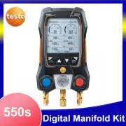New Testo 550s Kit Smart Digital Manifold with Wireless Clamp Temperature Probes