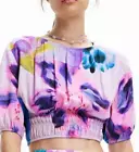 Desigual by Lacroix Christian Lacroix Crop Top Open Back New w Tags Size Medium