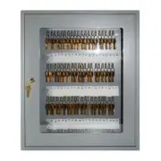 STEELMASTER Uni-Tag Vue Key Cabinet — 60-Key Capacity, Gray, Steel Master NEW
