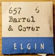 Elgin 657 - Part #6 - Barrel & Cover - Factory Watch Replacement / Repair