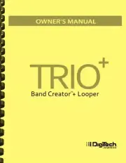 Digitech Trio Plus + Band Creator Looper OWNER'S MANUAL