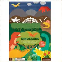 在飛比找樂天市場購物網優惠-美國Petit Collage - 貼紙遊戲書- 恐龍世界