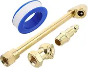 FELTECHELECTR 1 Set Quick Connect Chuck Hose Fittings Inflator Nozzle Air Chuck for Pressure Gauge