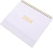 GRIRIW Minimalist Desk Calendar Elegant Monthly Planner for Home Office Decorative Flip Calendar for Schedule Planning Foil Design Background