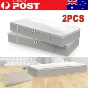 2 pack Under Bed Storage Bag Large Under Bed Organizer Box Clothes Storage Bag