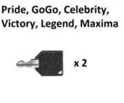 PREMIUM SCOOTER KEY- Pride, GoGo, Celebrity, Victory, Legend, Maxima