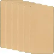 uxcell 6-Pack Polyester Repair Patches, 7.9 x 3.9 Self-Adhesive Fabric Repair Patches Waterproof Lightweight for Clothes/Sofas/Tents/Bags/Car Seats [Camel]
