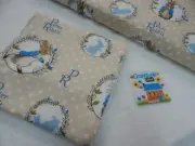 Peter Rabbit Blue Burp Cloth - 1 Only Toweling Back - Beatrix Potter