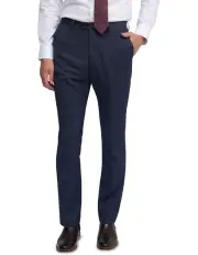 [Oxford] Hopkins Wool Suit Trousers in Steel