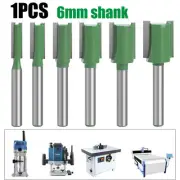 Straight Router Bits 6mm Shank 55mm 1Pc C3 Micro-Grain Tungsten Carbide