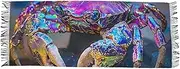 [AIXIWAWA] Bright Crab Women's Pashminas Scarf, Shawls Wrap Lightwight Tassel for Evening Dress Dinner Party, Multicolor