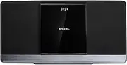 Roxel RCD-320 Micro Hifi System CD Player with DAB/DAB+/ FM RADIO, BLUETOOTH , USB and AUX in connection, Remote Control, Sleek & Flat Design with White LED Display, Wall mountable, 40W RMS