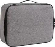 CALLARON Capacity Document Organizer Bag with Lock Multi Storage for Files Passports Cards More Secure Travel Home File Storage