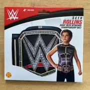 WWE Seth Rollins Shirt with Attached Championship Belt 4+ One Size Childs Boys